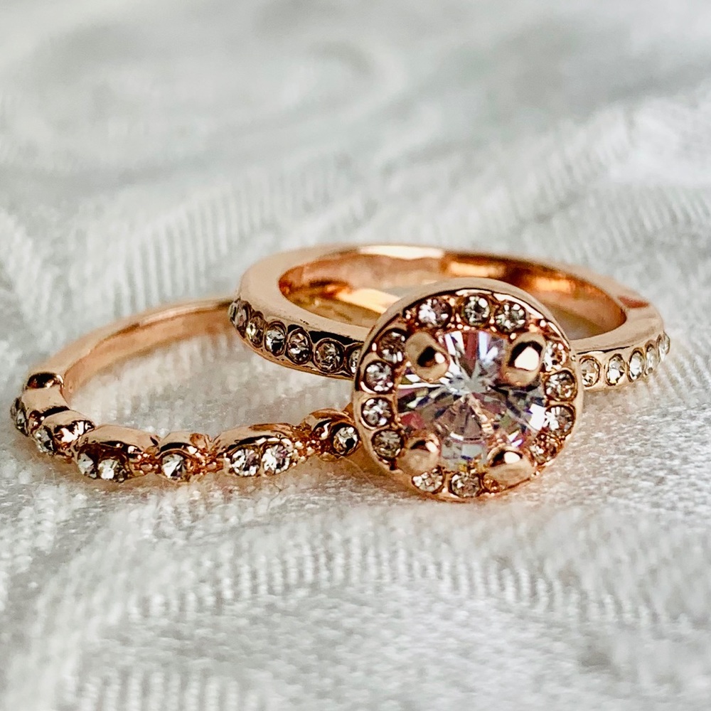 5⭐️RATED | CZ Diamond Simulant Ring Set